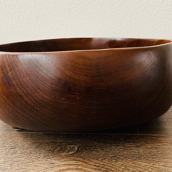 Verity southall teak Wood Bowl - Picture 8 of 12